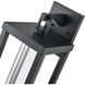 Dumont LED 18.01 inch Powder Coated Black Outdoor Wall Sconce